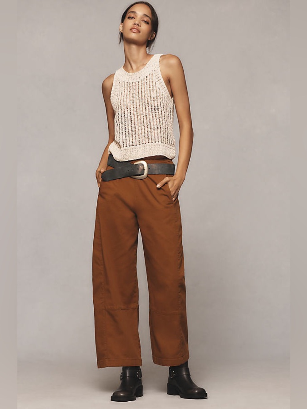 Pilcro Izzie Relaxed Pull-On Barrel Pants
